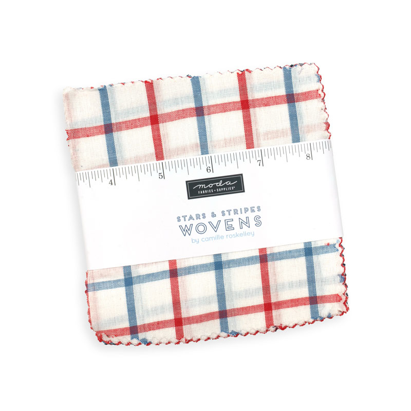 Stars And Stripes Wovens Charm Packs By Moda - Packs Of 12