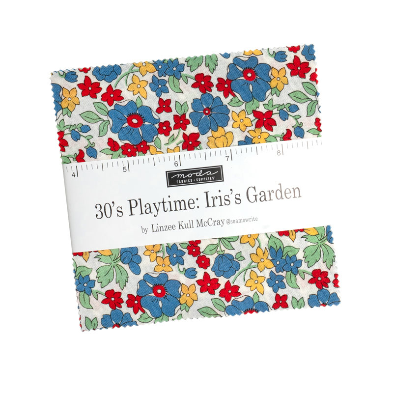 30\'s Playtime Iris\'s Garden Charm Packs By Moda - Packs Of 12
