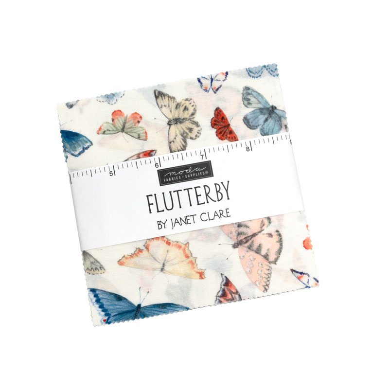 Flutterby Charm Packs By Moda - Packs Of 12
