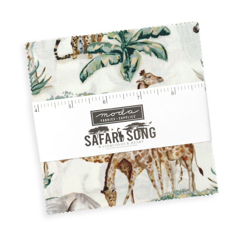 Safari Song Charm Packs By Moda - Packs Of 12
