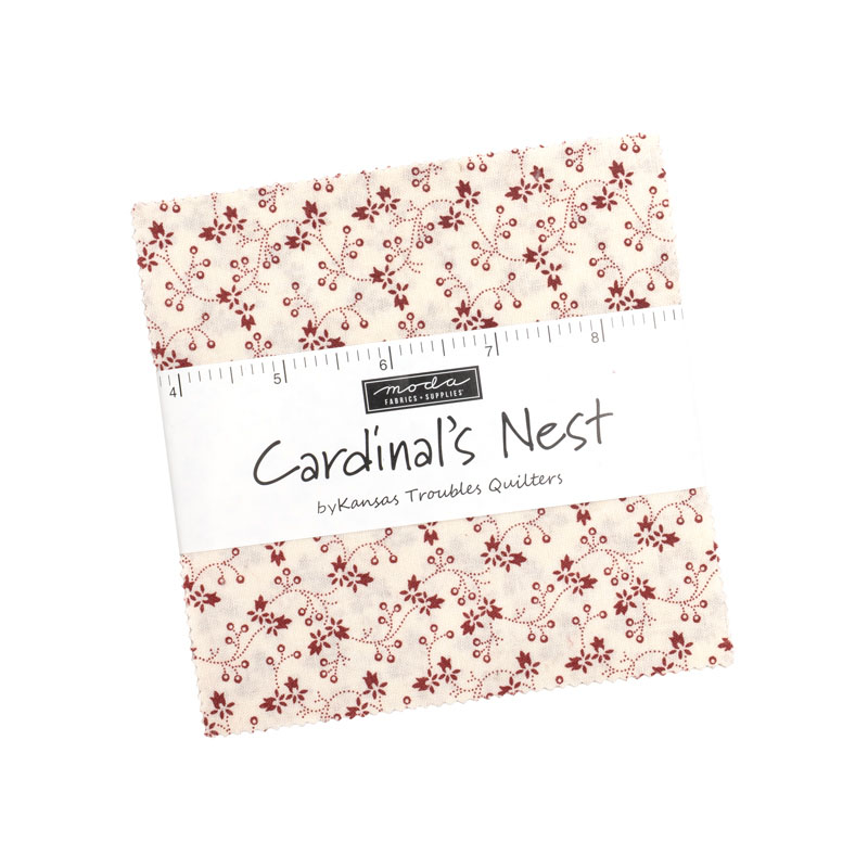 Cardinals Nest Charm Packs By Moda - Packs Of 12