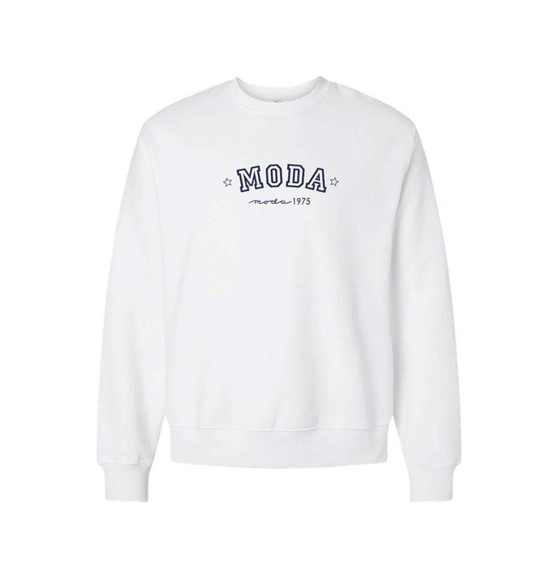 Moda Sweatshirt 3x Large White 50% Cotton 50% Polyester By Moda