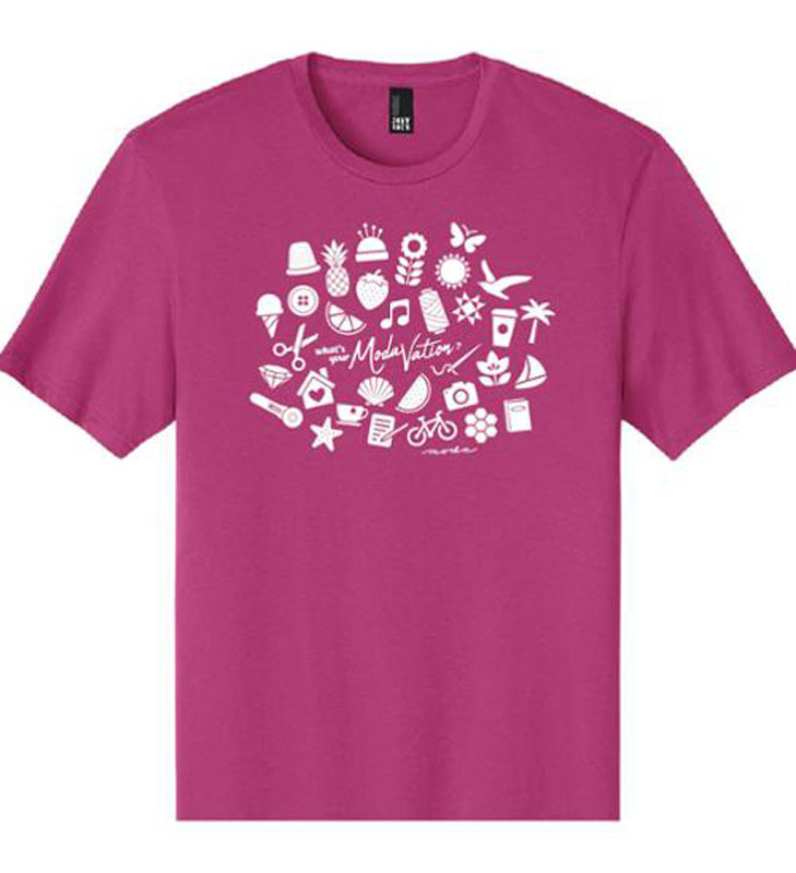 Modavation Tshirt 2xl Hot Pink 100% Cotton By Moda