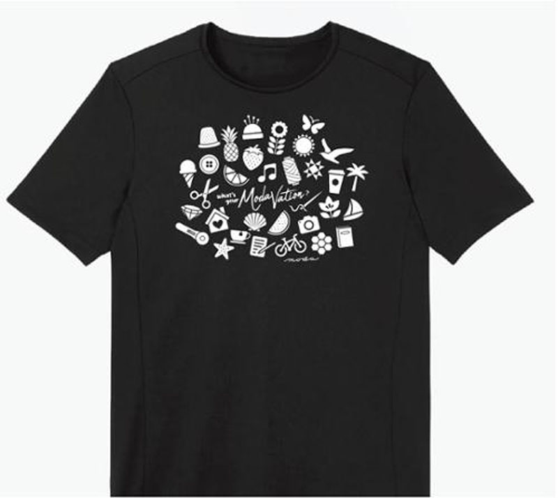 Modavation Tshirt 2xlarge Black 100% Cotton By Moda
