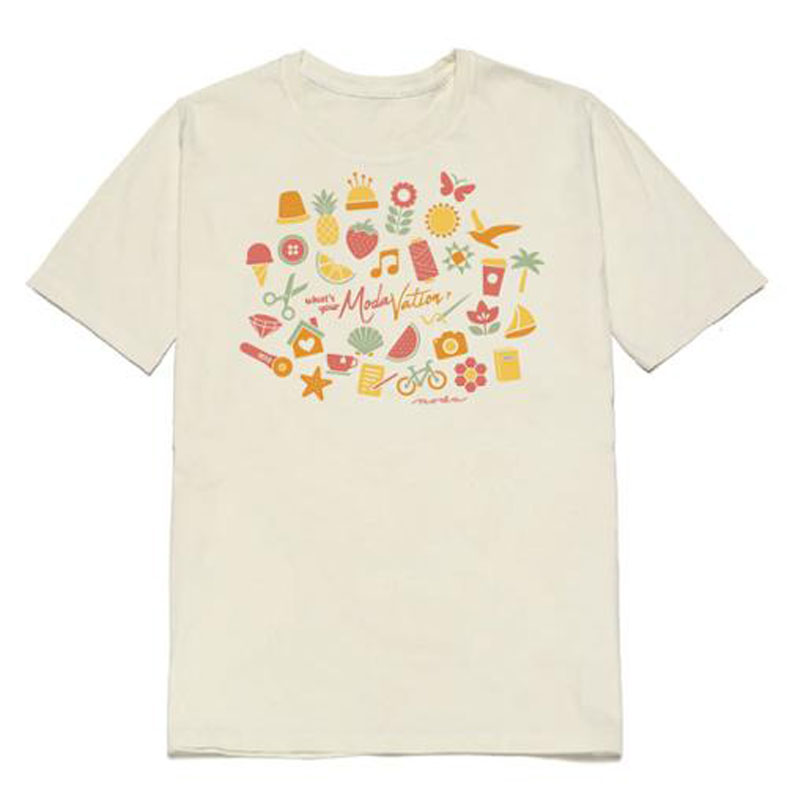 Modavation Tshirt Sm Natural 100% Cotton By Moda