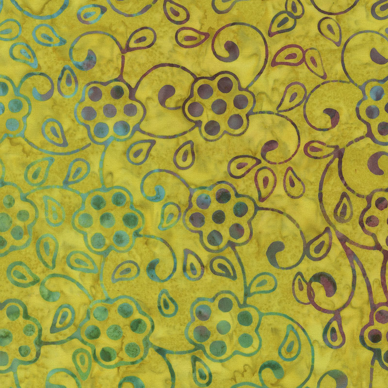 Paradise Batiks By Moda - Lime