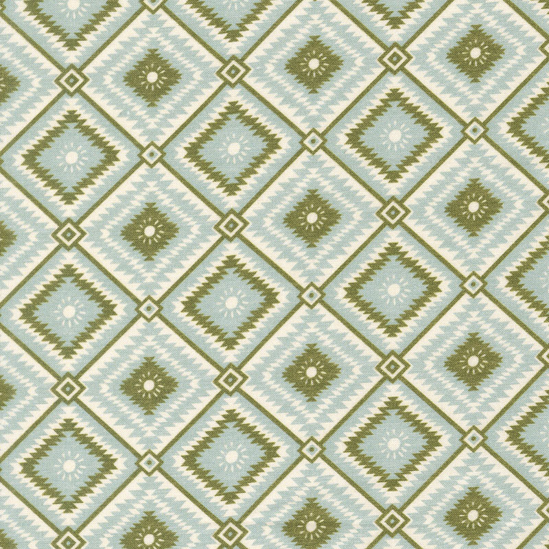 Safari Song By Watercolour Heart For Moda - Digital Print - Sky