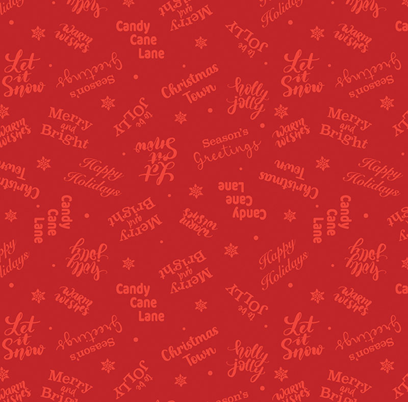 Joyful Keepsakes By Kanvas Studio For Benartex - True Red