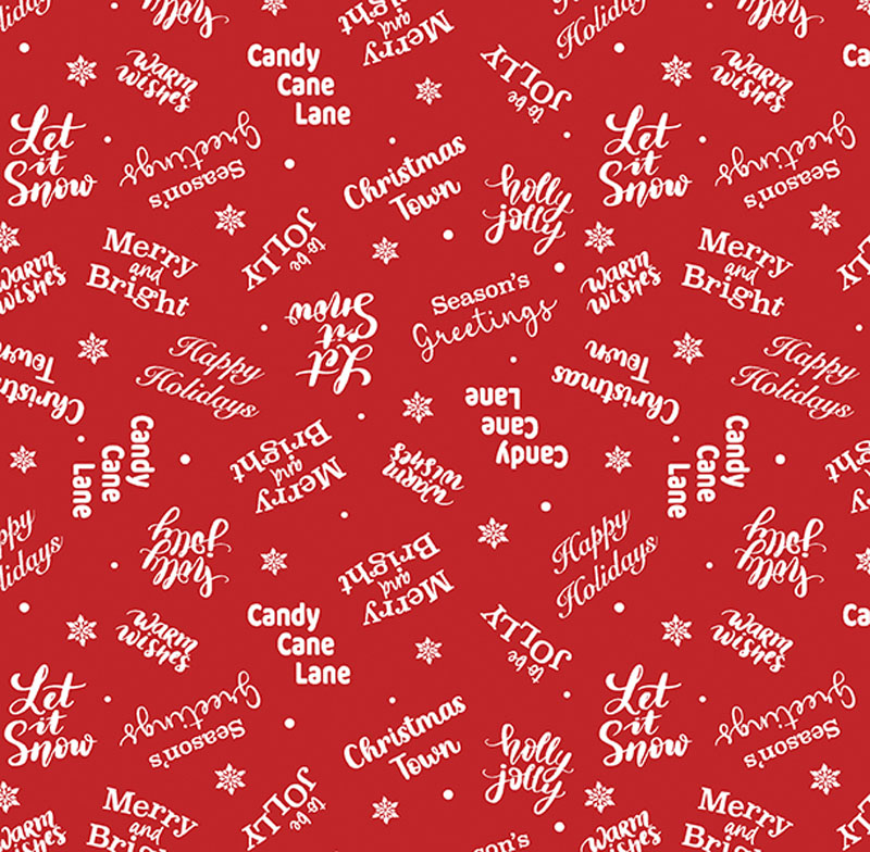 Joyful Keepsakes By Kanvas Studio For Benartex - Red/White