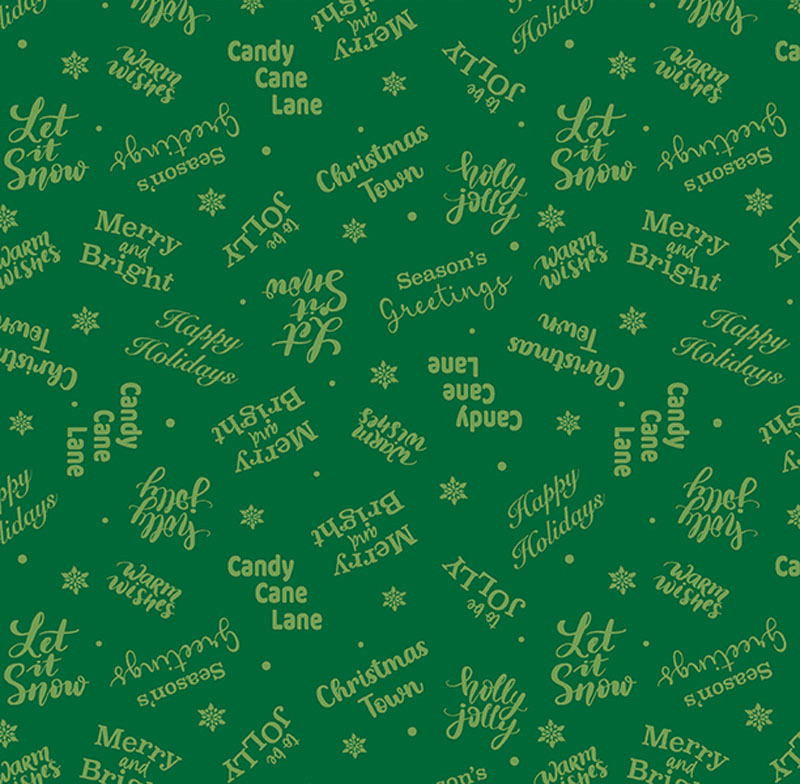 Joyful Keepsakes By Kanvas Studio For Benartex - Forest Green