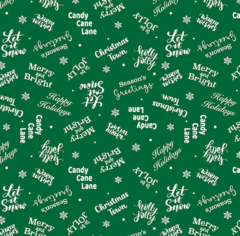Joyful Keepsakes By Kanvas Studio For Benartex - Green/White