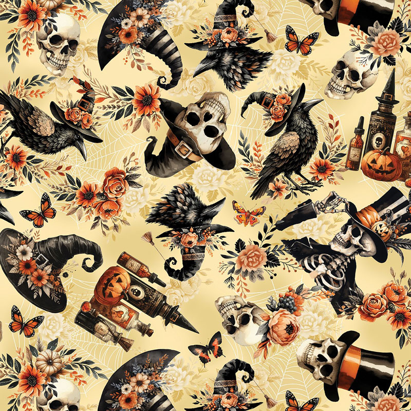 Midnight Magic By Kanvas Studio For Benartex - Cream