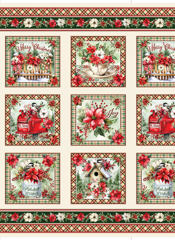 Heartfelt Christmas By Kanvas Studio For Benartex - Panel - Multi