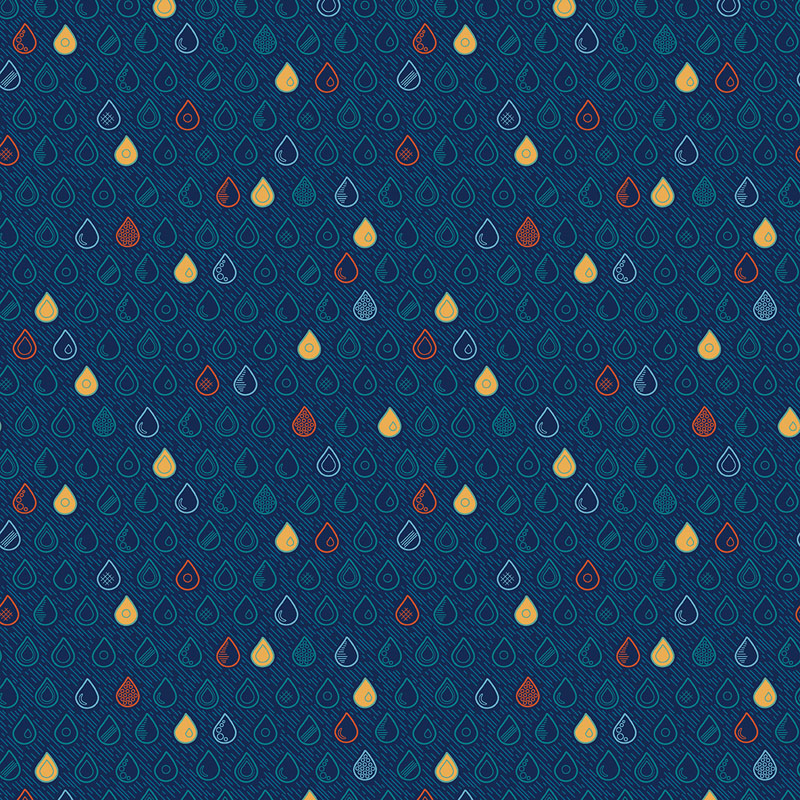 Ripple Effect By Contempo Studio For Benartex - Navy