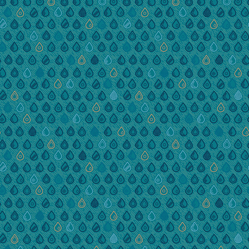 Ripple Effect By Contempo Studio For Benartex - Teal
