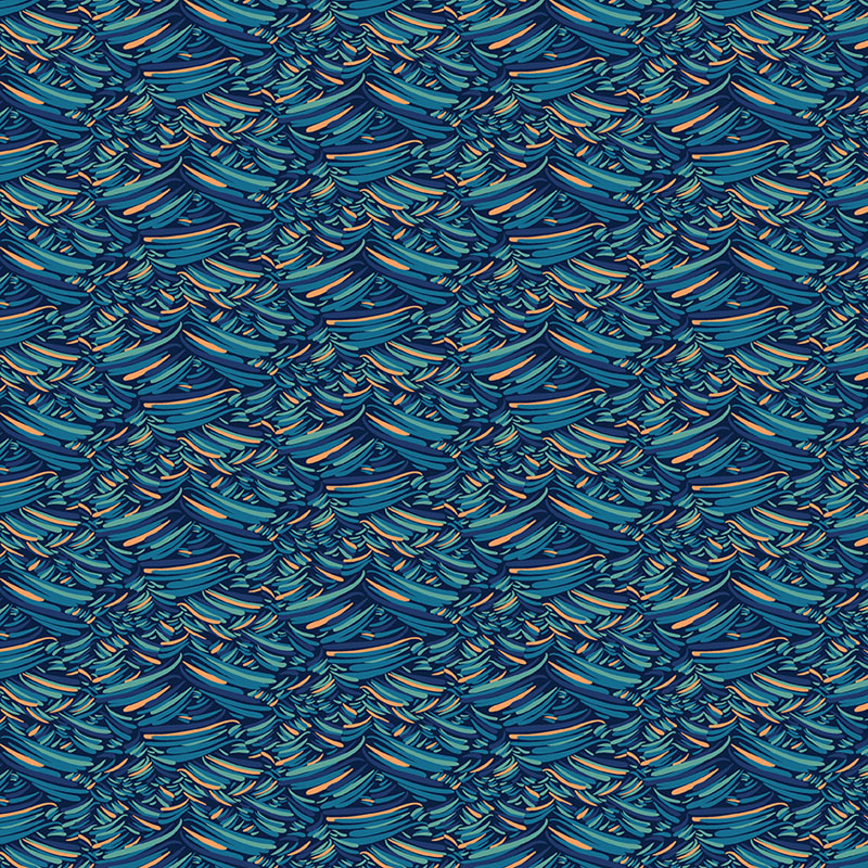 Ripple Effect By Contempo Studio For Benartex - Navy