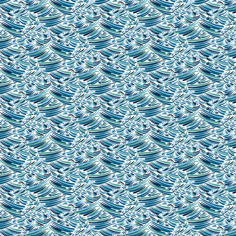 Ripple Effect By Contempo Studio For Benartex - Aqua Crest