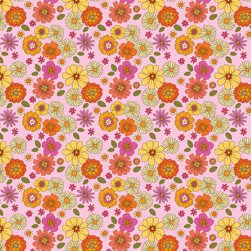 Flower Power Forever By Maude Macdonald For Benartex - Cameo