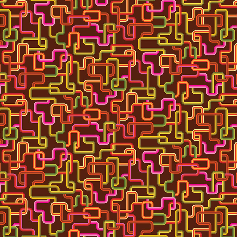 Flower Power Forever By Maude Macdonald For Benartex - Umber