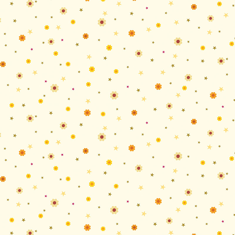 Flower Power Forever By Maude Macdonald For Benartex - Milkglass