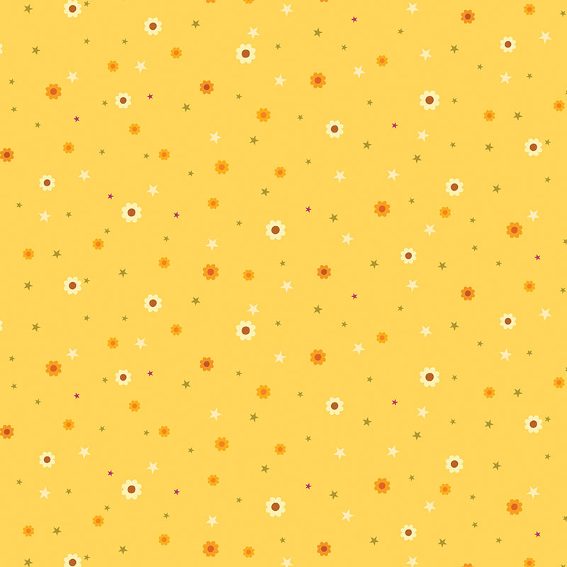 Flower Power Forever By Maude Macdonald For Benartex - Honeycomb