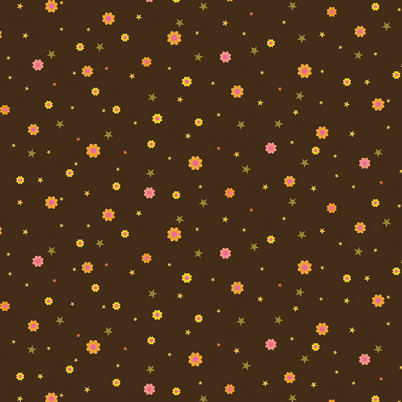 Flower Power Forever By Maude Macdonald For Benartex - Nocturne