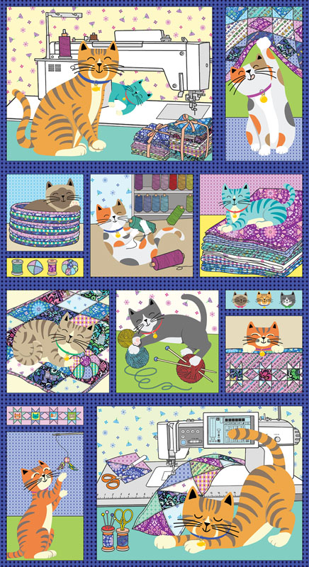 Cheetos Sewing Garden By Contempo Studio For Benartex - Panel - Multi