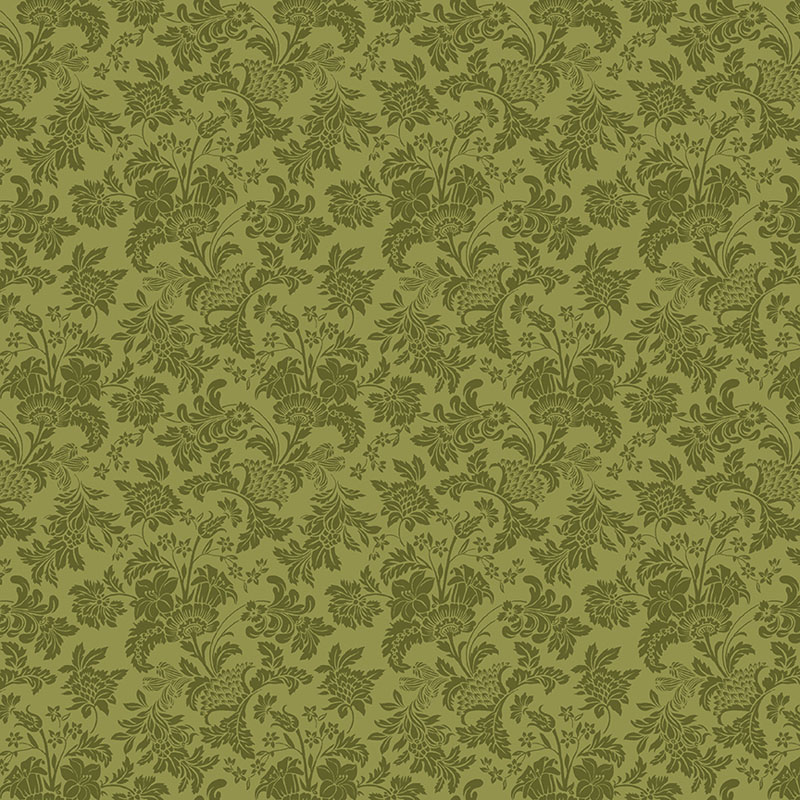 Aprils Winter Charm By April Cornell For Benartex - Moss