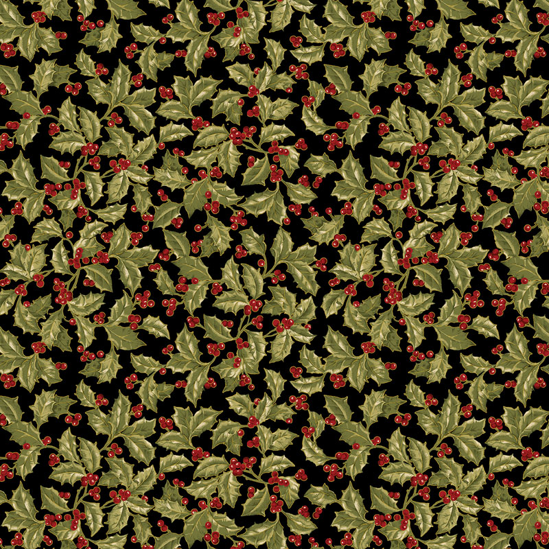 Aprils Winter Charm By April Cornell For Benartex - Black