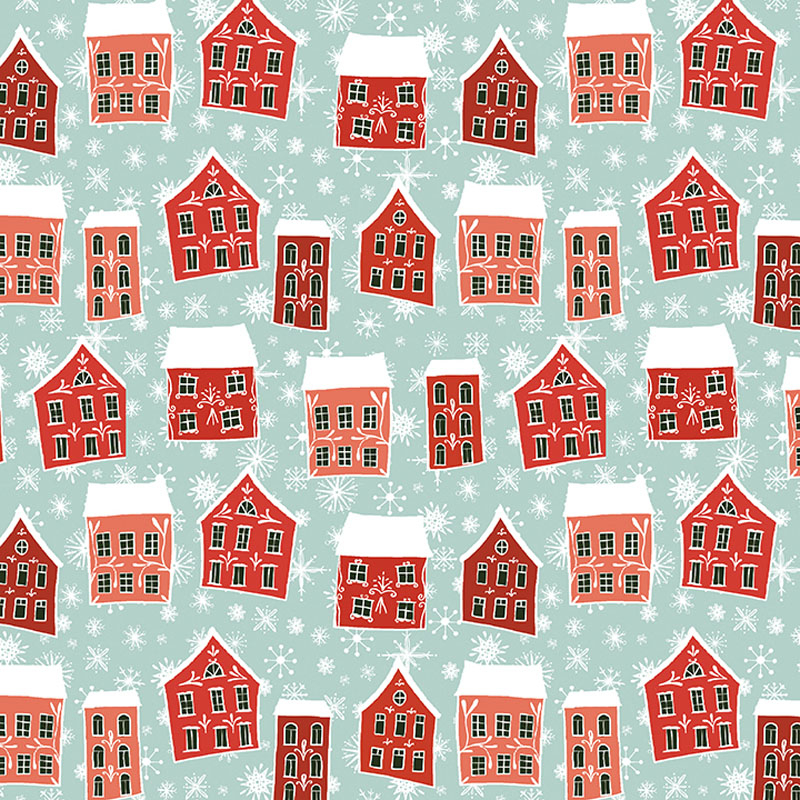 Jingle Town By Maja Lindberg For Benartex - Medium Turquoise