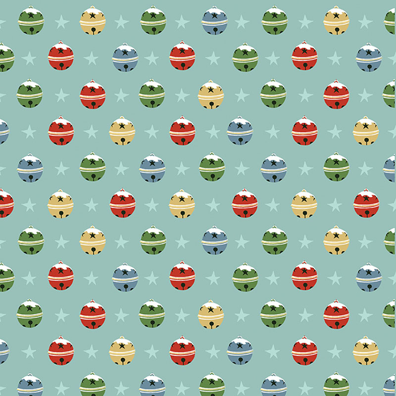 Jingle Town By Maja Lindberg For Benartex - Turquoise