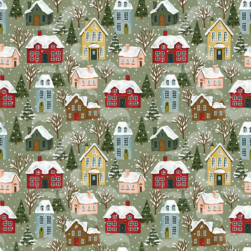 Heart Of Christmas By Fox And Fables For Benartex - Moss