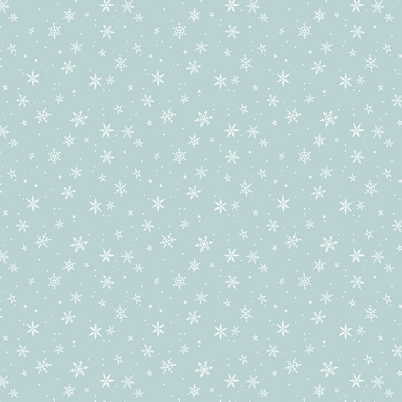 Heart Of Christmas By Fox And Fables For Benartex - Light Teal