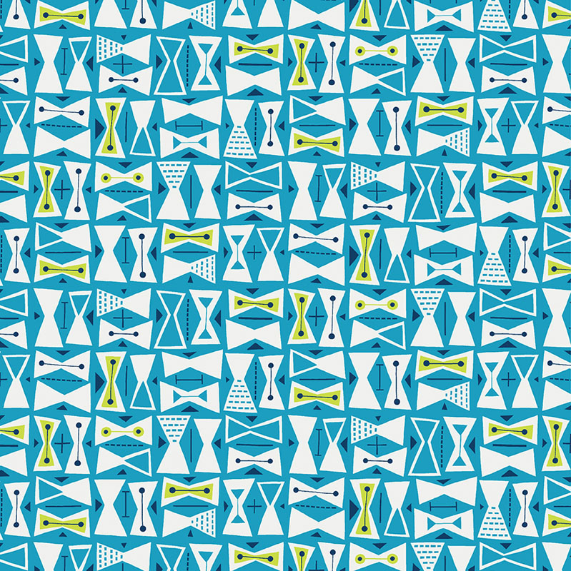 Modern Color By Contempo Studio For Benartex - Turquoise