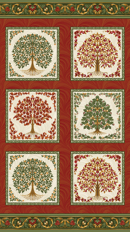 All About Seasons Autumn By Jackie Robinson For Benartex - Panel - Clay/Multi