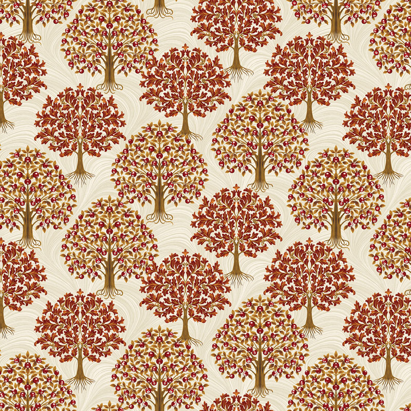 All About Seasons Autumn By Jackie Robinson For Benartex - Red/Clay