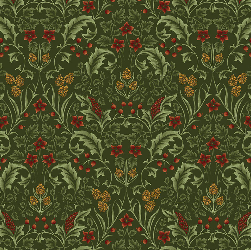 All About Seasons Autumn By Jackie Robinson For Benartex - Dark Forest