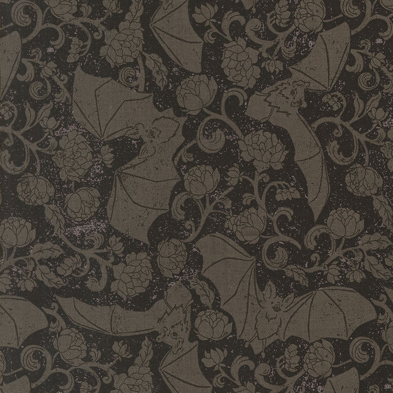 Gothic Haunt By Stacy Iest Hsu For Moda - Charcoal