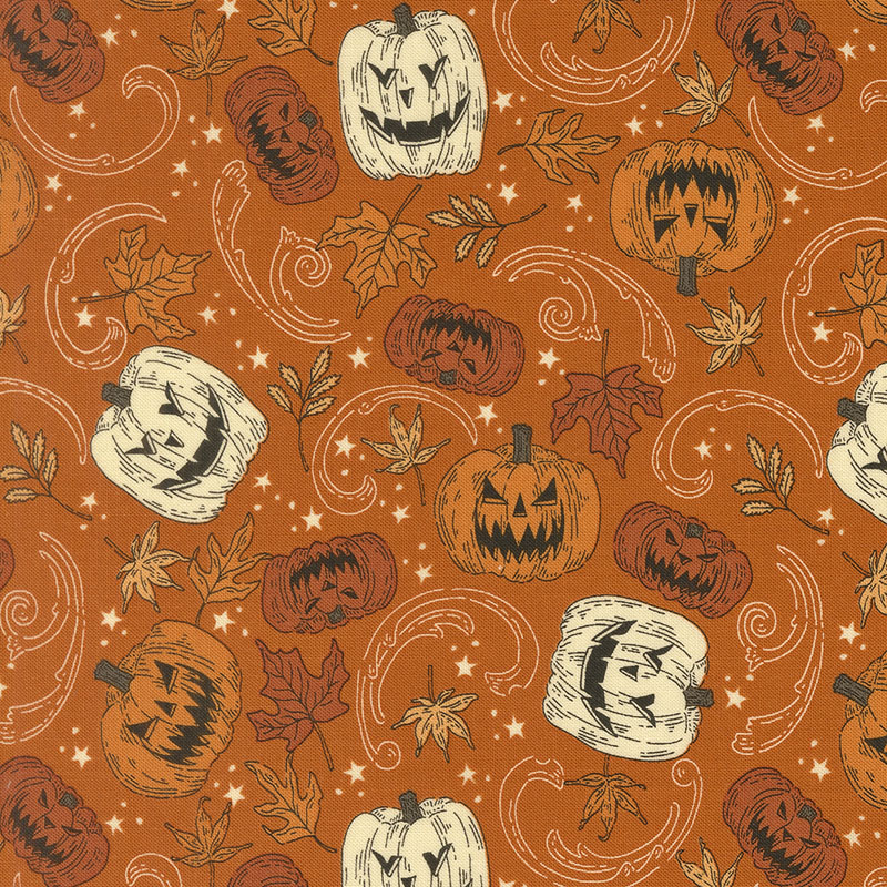 Gothic Haunt By Stacy Iest Hsu For Moda - Pumpkin