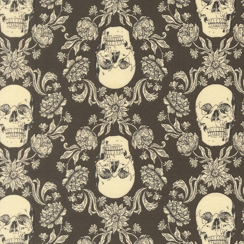 Gothic Haunt By Stacy Iest Hsu For Moda - Charcoal