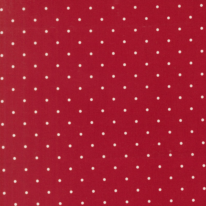 Peppermint Cocoa - Magic Dot By Lella Boutique For Moda - Scarlet