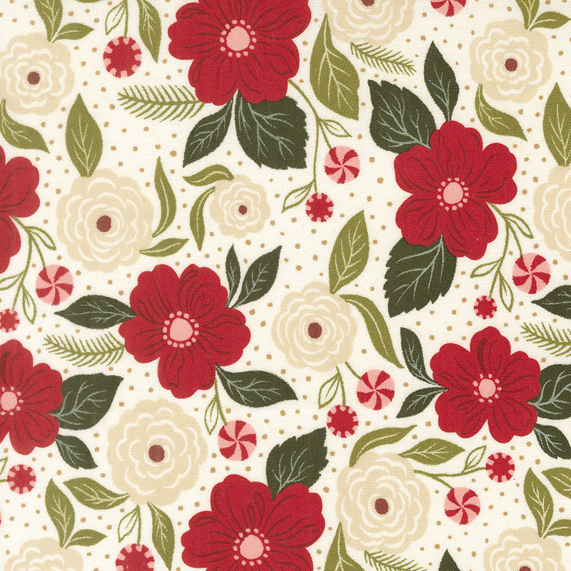 Peppermint Cocoa By Lella Boutique For Moda - Cream