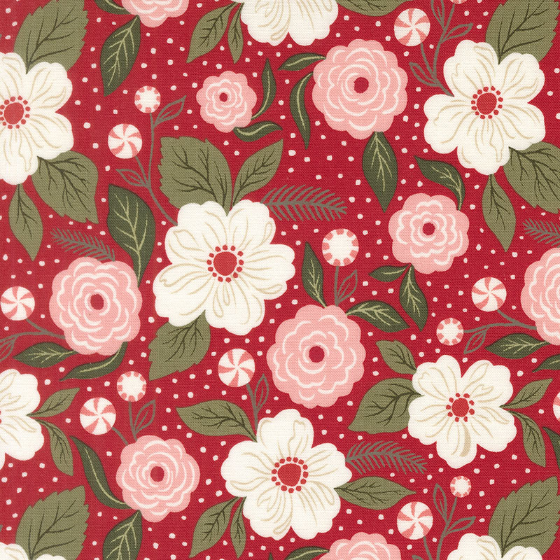 Peppermint Cocoa By Lella Boutique For Moda - Scarlet