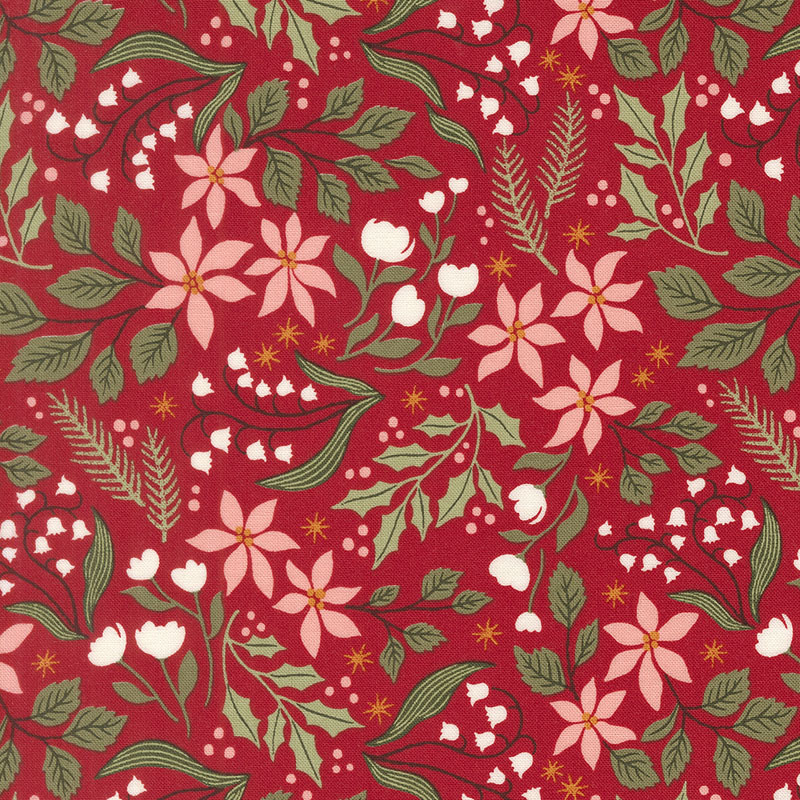 Peppermint Cocoa By Lella Boutique For Moda - Scarlet