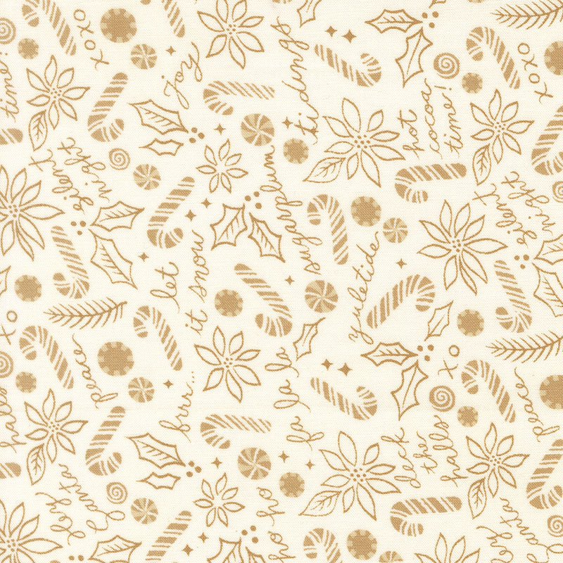 Peppermint Cocoa By Lella Boutique For Moda - Cream