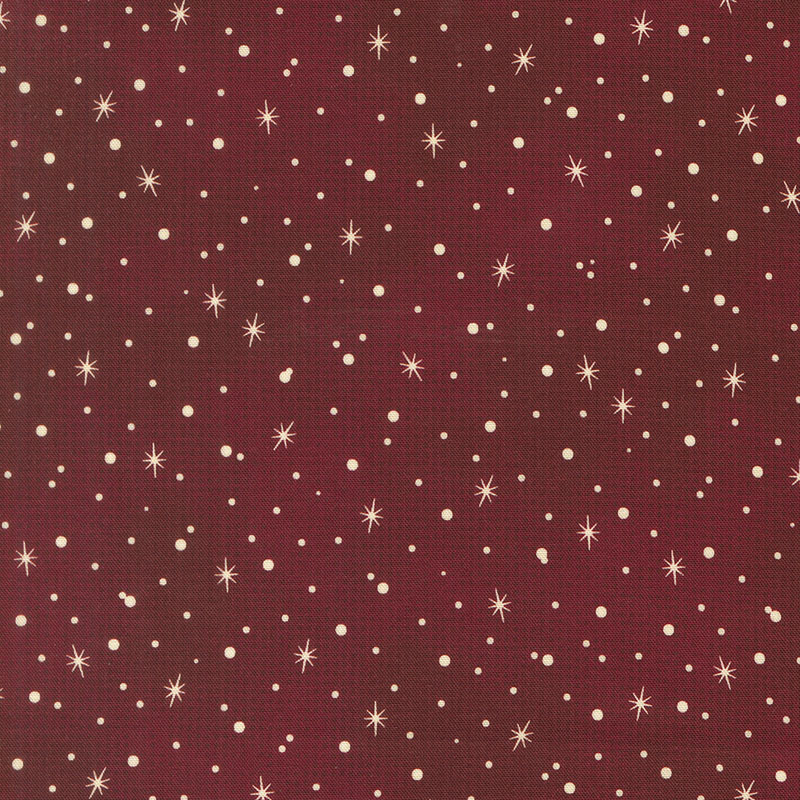 Hearth And Holly By Basicgrey For Moda - Burgundy