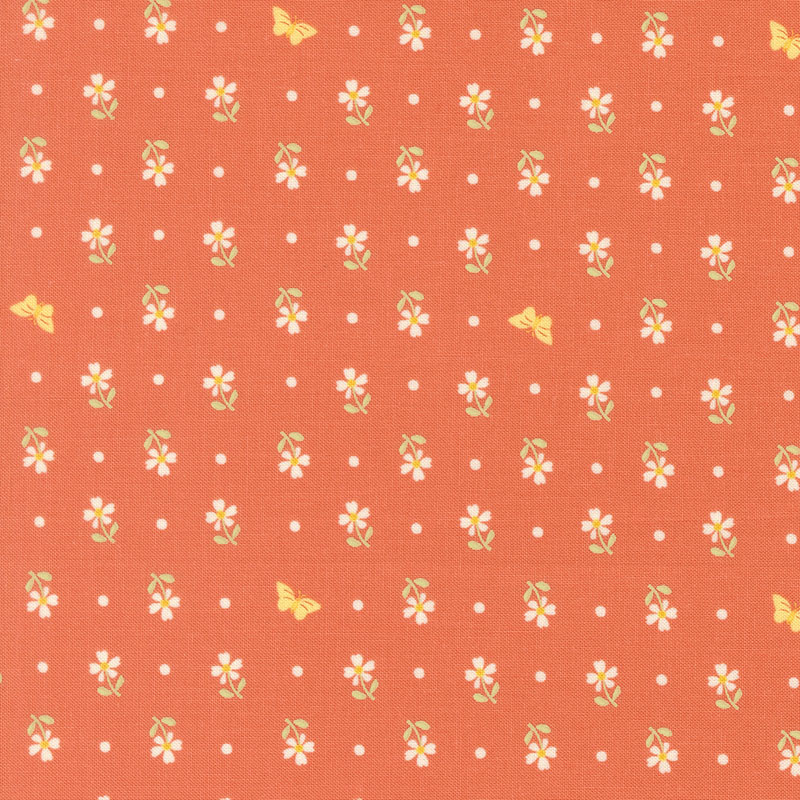 Apricot Candy By Bunny Hill Designs For Moda - Coral
