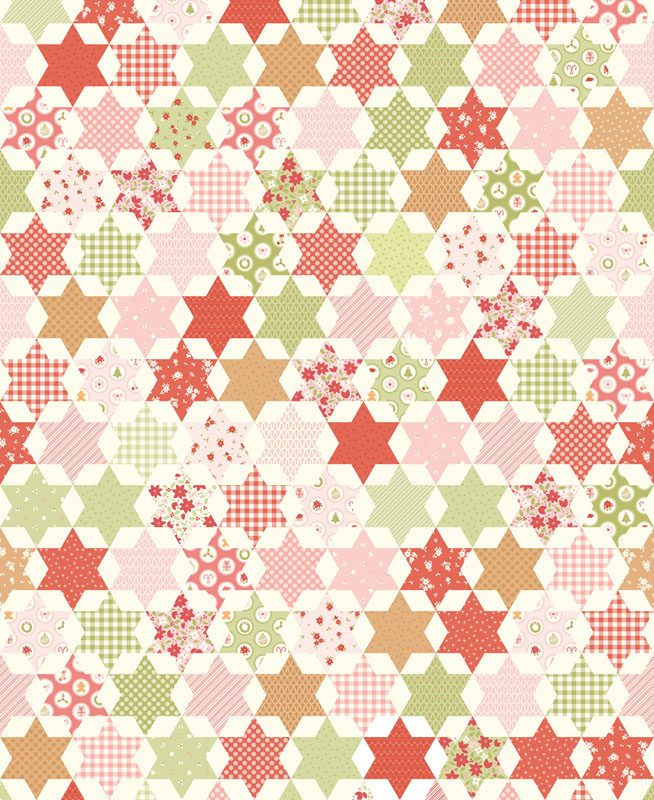December Darling By My Sew Quilty Life For Moda - 36" X 60" Cheater - Snow