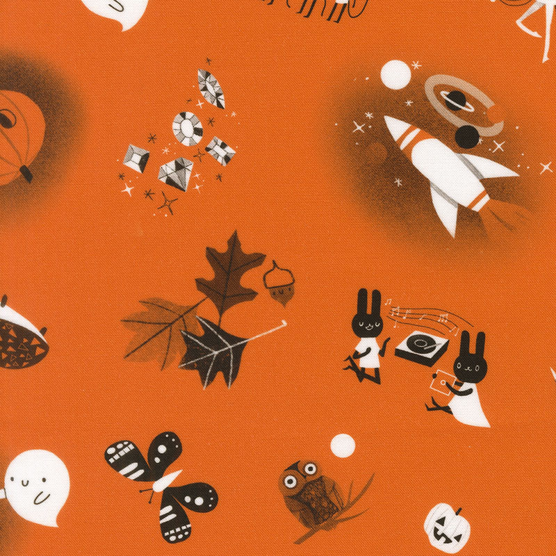 Only Treats By Lizzy House For Moda - Pumpkin