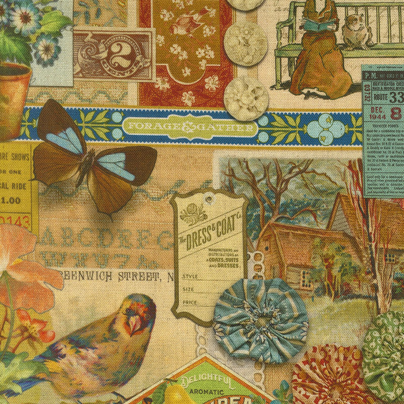 Autumn Sundries - Mochi Linen By Cathe Holden For Moda - Multi